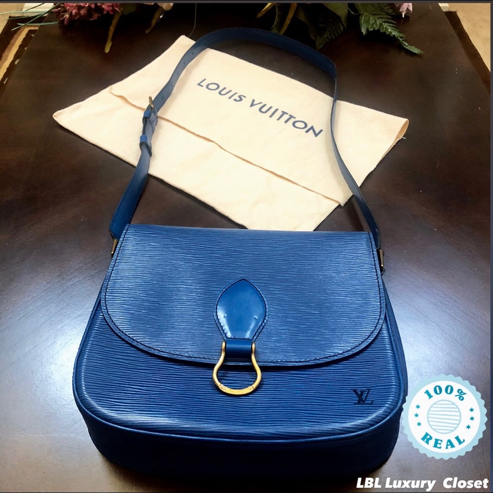 LV Saint Clouds  GM blue Epi canvas